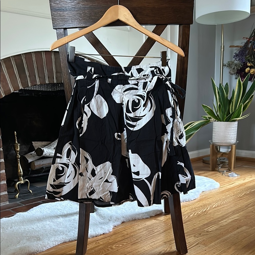 Candie’s B&W Floral Skirt